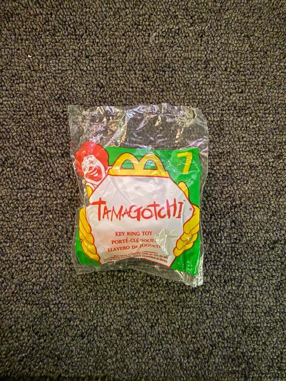 Vintage 1997-1998 McDonald's Happy Meal Tamagotchi Key Ring Toy #7